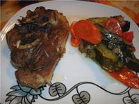 Баранина с овощами