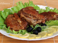 Свиные рёбрышки в мультиварке