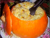 Завтрак в... тыкве (пшенная каша)