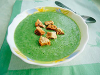 Суп-пюре со шпинатом