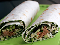 Рулет из лаваша с рыбой