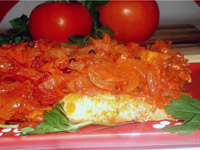 Треска в томатном соусе