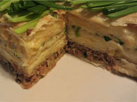 Закусочный рыбный торт