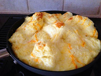 Воздушный омлет с сыром