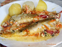 Навага с овощами