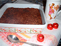 Запеканка творожная с какао