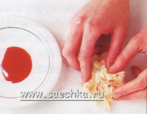 Окраска марципана