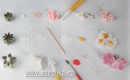 цветы из сахарной помадки