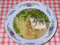 Уха из карпа и горбуши