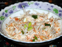 Салат из редьки с морковью