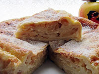 Пирог из лаваша с яблоками