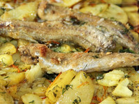 Минтай с картофелем