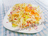 Легкий салатик с капустой