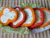 Перец, фаршированный сыром