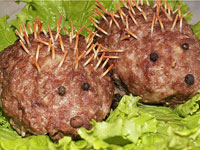 Мясные зразы «Колючие ёжики»