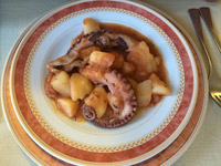 Морепродукты с картошкой
