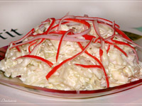 Салат с «крабочками»