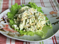 Салат с капустой и курицей
