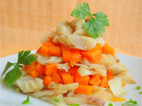 Салат из отварной рыбы