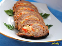Мясной рулет праздничный