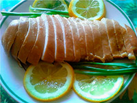 Куриное филе в медово-лимонной заливке