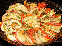 Овощи с сыром