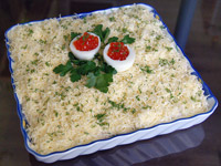 Салат с курицей и ананасом