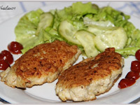 Куриные котлеты с картофелем