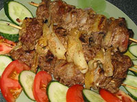 Шашлык из печени