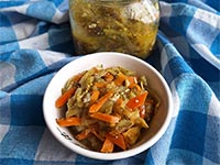 Салат с зелёными помидорами
