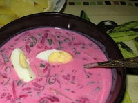 Холодный борщ на огуречном рассоле