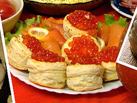 Валованы с икрой