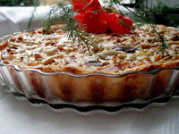 Киш с курицей