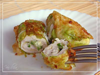Куриные рулетики в капусте