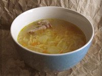 Куриный суп с вермишелью