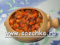 Картофель с овощами
