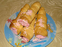 Трубочки с кремом