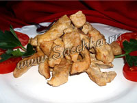 Мясо в горчично-сметанном соусе