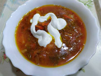 Борщ из квашеной капусты