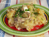 Картошка с мясом по-деревенски
