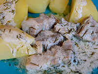 Мясо с укропом