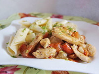 Курица с апельсиновым соком и имбирём