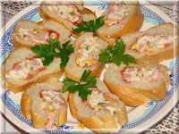 Фаршированный багет