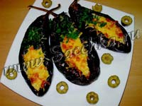 Лодочки из баклажанов