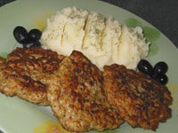 Мясные оладьи
