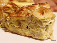 Мясной пирог из лаваша