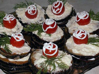 Баклажаны с чесноком