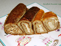 Заливной блинный пирог