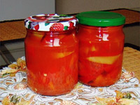 Перец болгарский в томатном соке