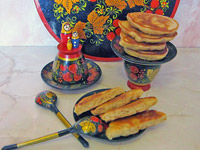 Оладьи с яблоками